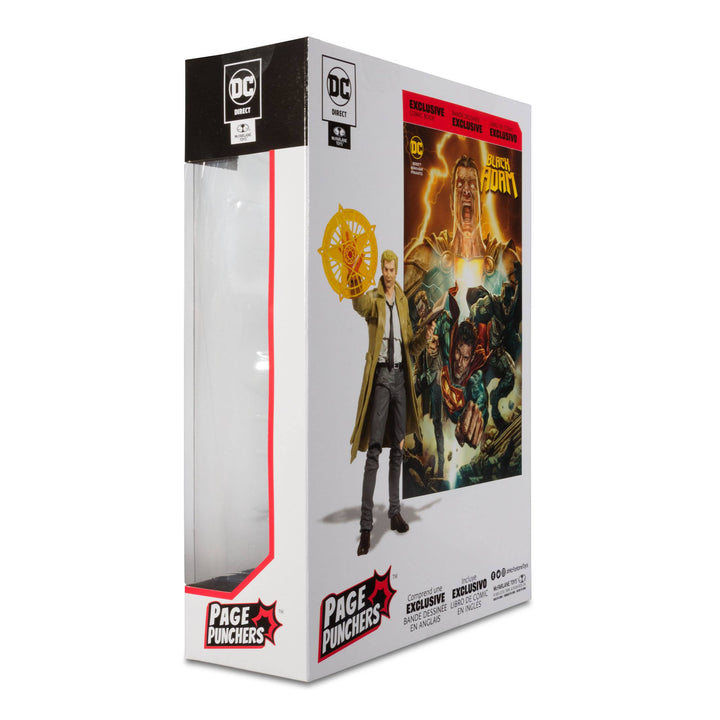 McFarlane Toys 7" John Constantine Action Figure with Black Adam Comic (Page Punchers)