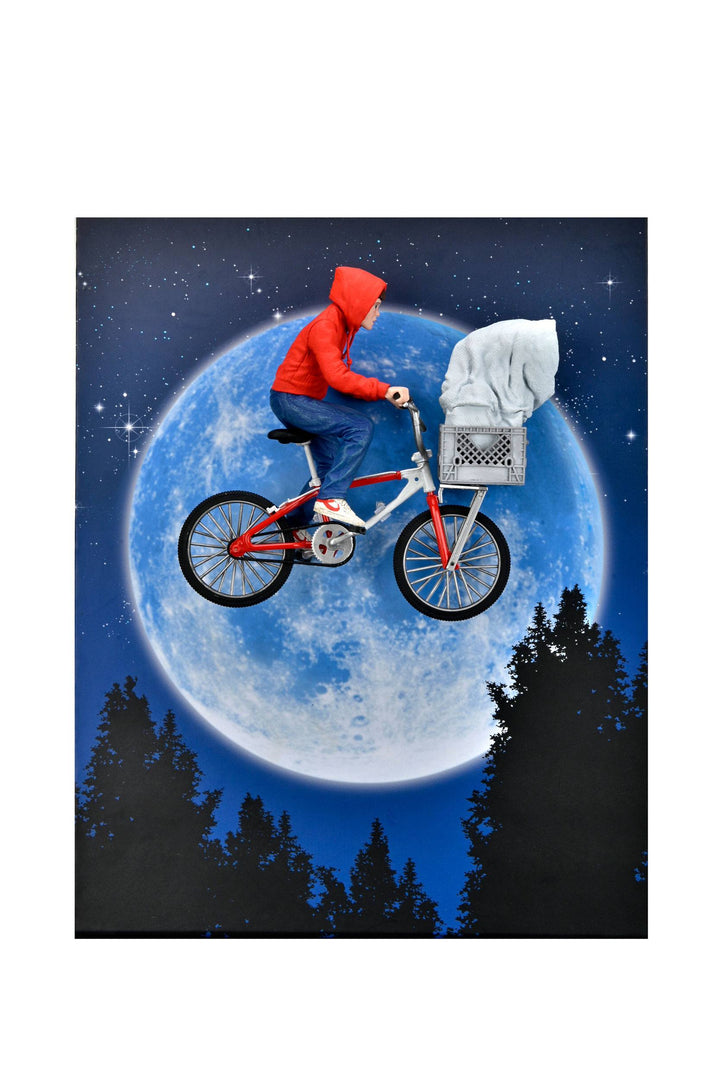 NECA E.T. The Extra-Terrestrial 40th Anniversary Elliot and E.T. on Bike 7" Scale Action Figure