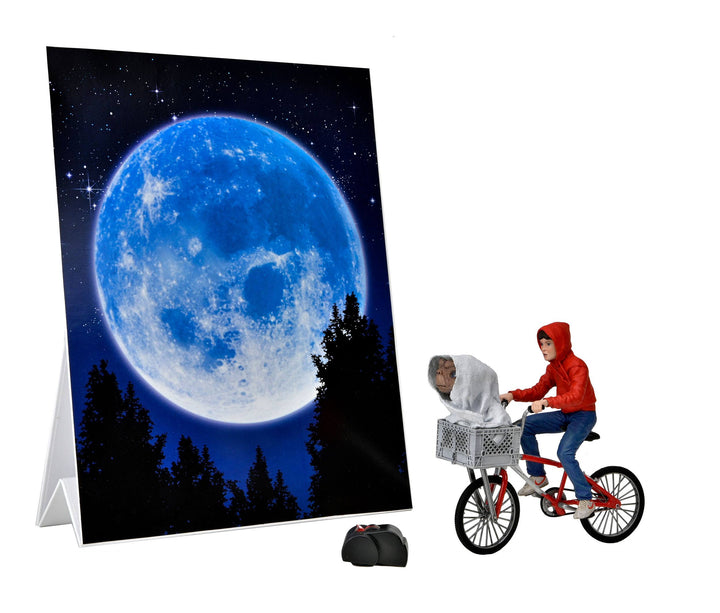 NECA E.T. The Extra-Terrestrial 40th Anniversary Elliot and E.T. on Bike 7" Scale Action Figure