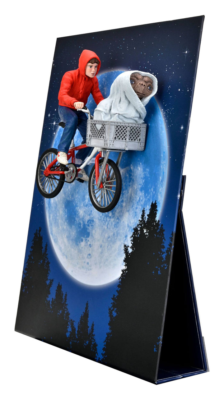 NECA E.T. The Extra-Terrestrial 40th Anniversary Elliot and E.T. on Bike 7" Scale Action Figure