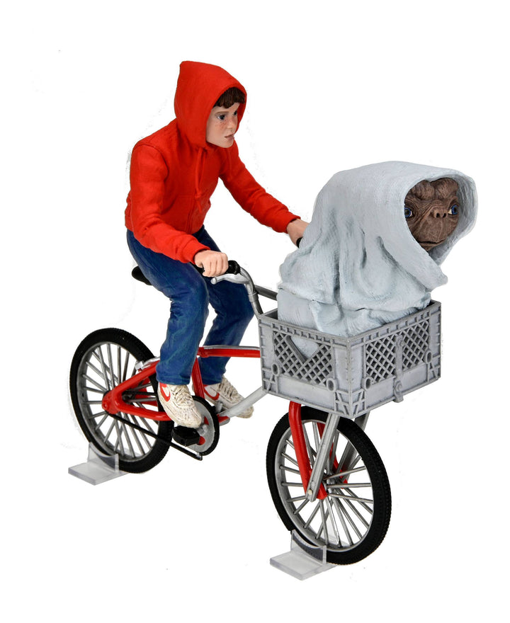 NECA E.T. The Extra-Terrestrial 40th Anniversary Elliot and E.T. on Bike 7" Scale Action Figure