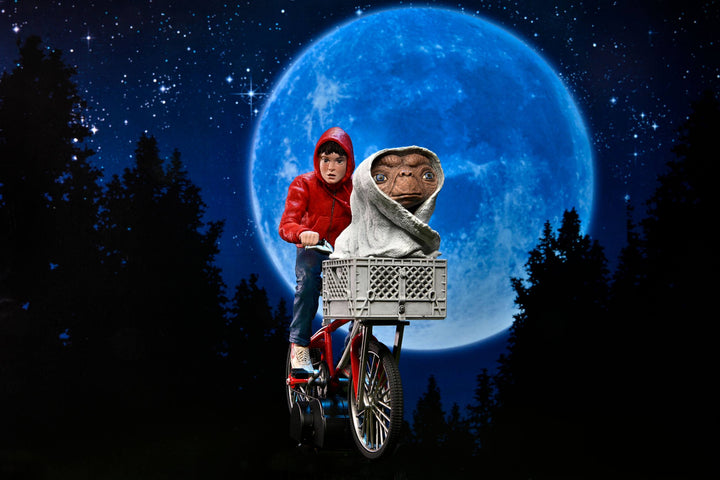 NECA E.T. The Extra-Terrestrial 40th Anniversary Elliot and E.T. on Bike 7" Scale Action Figure
