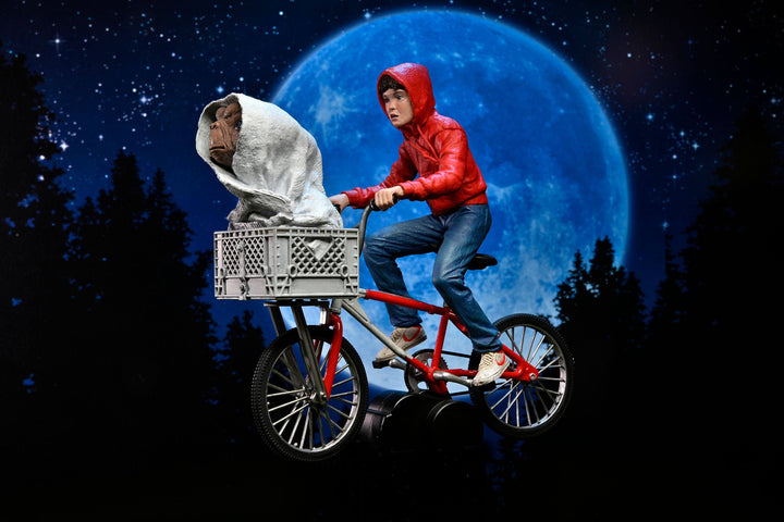 NECA E.T. The Extra-Terrestrial 40th Anniversary Elliot and E.T. on Bike 7" Scale Action Figure