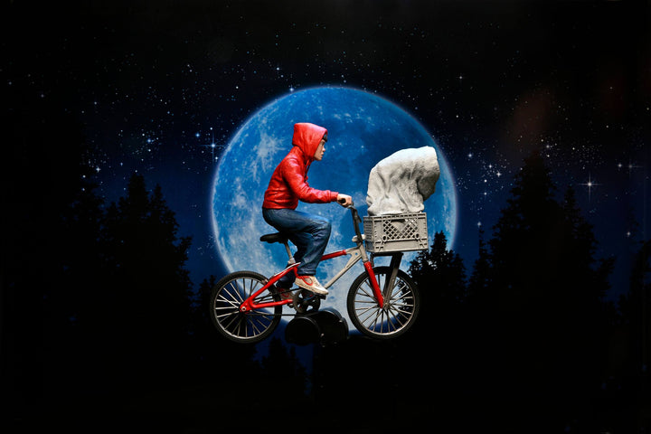 NECA E.T. The Extra-Terrestrial 40th Anniversary Elliot and E.T. on Bike 7" Scale Action Figure