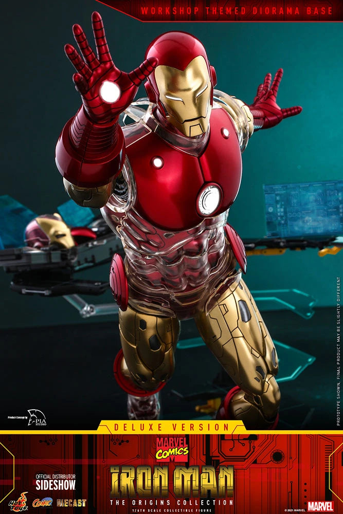 Hot Toys Marvel Comics The Origin Collection 1/6th Scale Deluxe Iron Man Figure