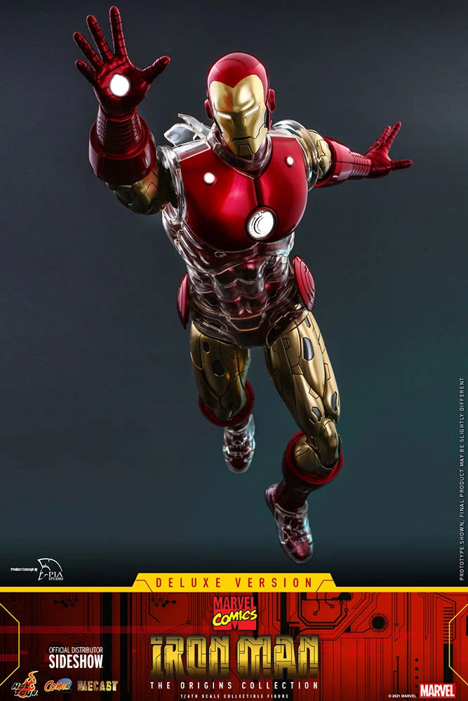 Hot Toys Marvel Comics The Origin Collection 1/6th Scale Deluxe Iron Man Figure