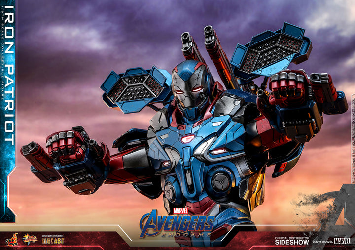 Hot Toys Avengers: Endgame Movie Masterpiece Series Diecast Action Figure 1/6 Iron Patriot, Infinity Collectables