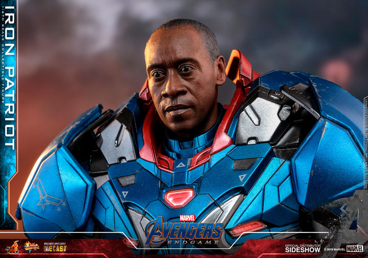 Hot Toys Avengers: Endgame Movie Masterpiece Series Diecast Action Figure 1/6 Iron Patriot, Infinity Collectables