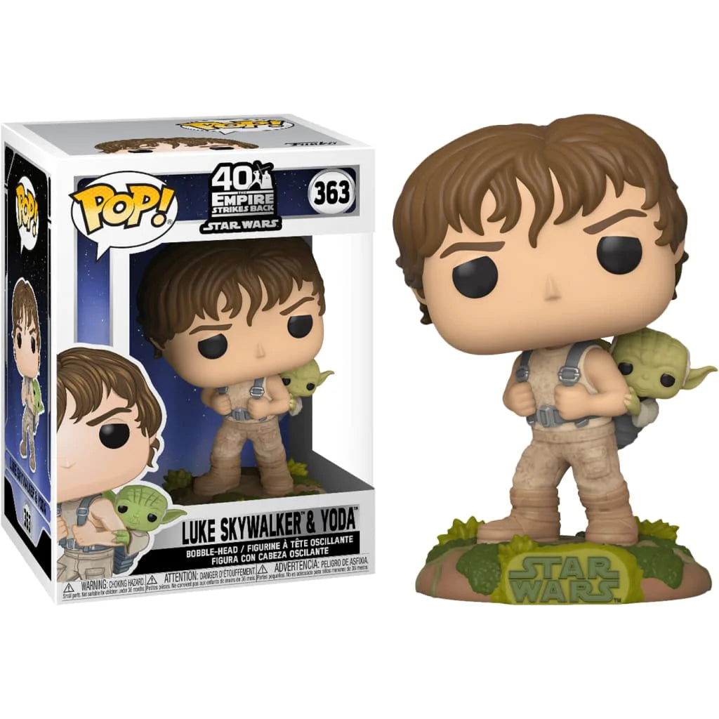 Star Wars Empire Strikes Back Training Luke With Yoda Funko POP! Vinyl Figure