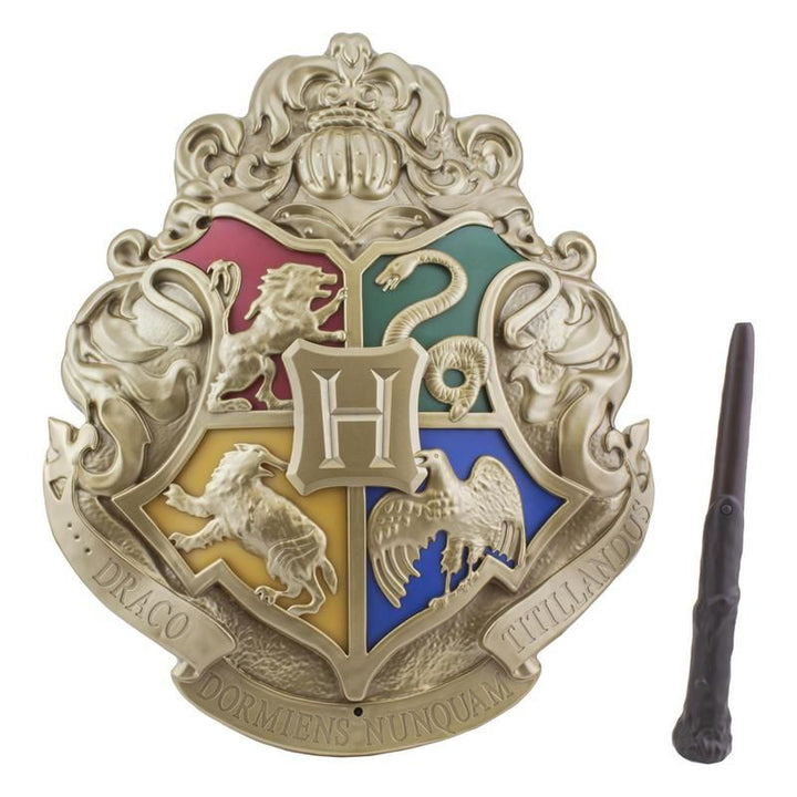 Official Harry Potter Hogwarts Crest Light with Wand Remote Control