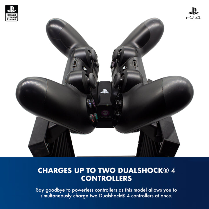 Official Sony PlayStation PS4 Games Storage Tower + Dual Charger