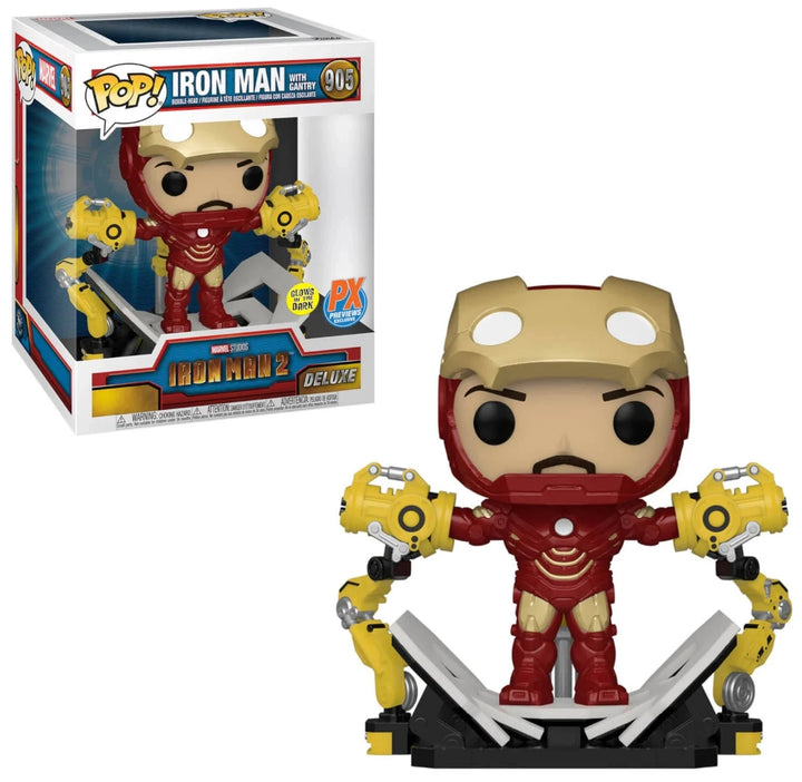 Iron Man 2 Iron Man with Gantry (Glow in the Dark) PX Previews Funko POP! Figure *Exclusive