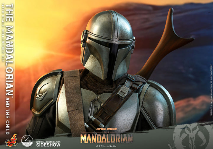 Hot Toys Star Wars The Mandalorian 1/4 Scale Action Figure 2 Pack The Mandalorian & The Child 46 cm