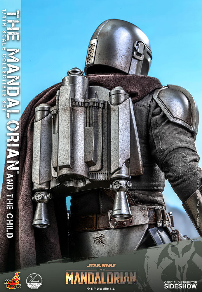 Hot Toys Star Wars The Mandalorian 1/4 Scale Action Figure 2 Pack The Mandalorian & The Child 46 cm