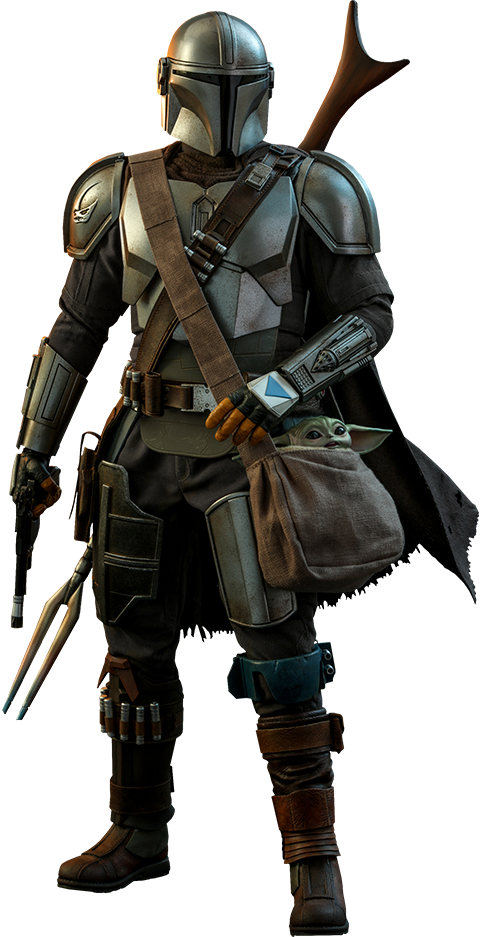 Hot Toys Star Wars The Mandalorian 1/4 Scale Action Figure 2 Pack The Mandalorian & The Child 46 cm