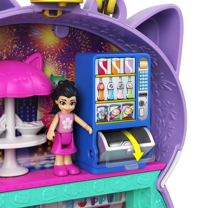 Polly Pocket Sushi Shop Cat Compact Playset