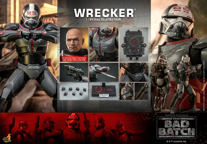 Hot Toys 1/6th Scale Figure Star Wars The Bad Batch Wrecker