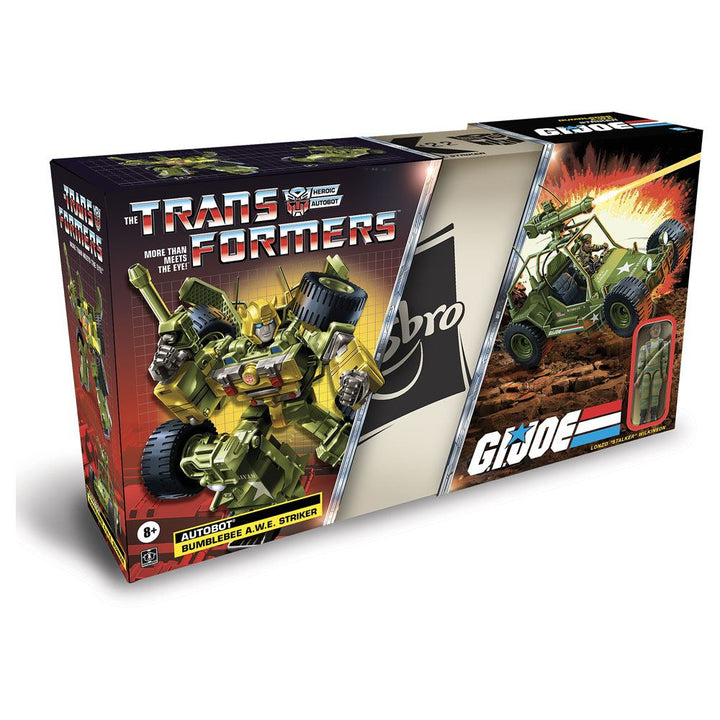 Hasbro Transformers Collaborative: G.I. Joe Mash-Up, Bumblebee A.W.E. Striker & Lonzo “Stalker” Wilkinson Action Figure, Infinity Collectables , Uncategorized