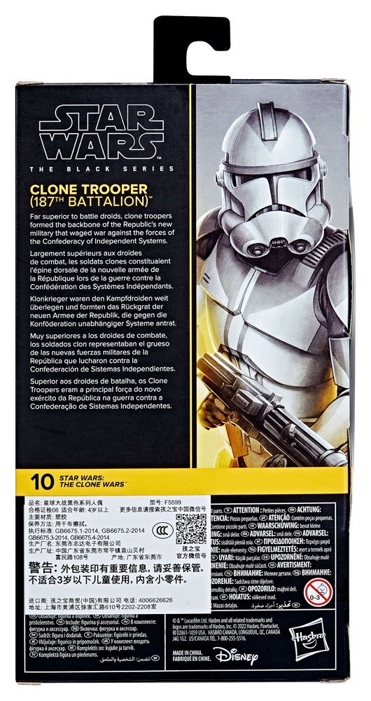 Hasbro Star Wars The Black Series Clone Trooper (187th Battalion) 6 Inch Action Figure