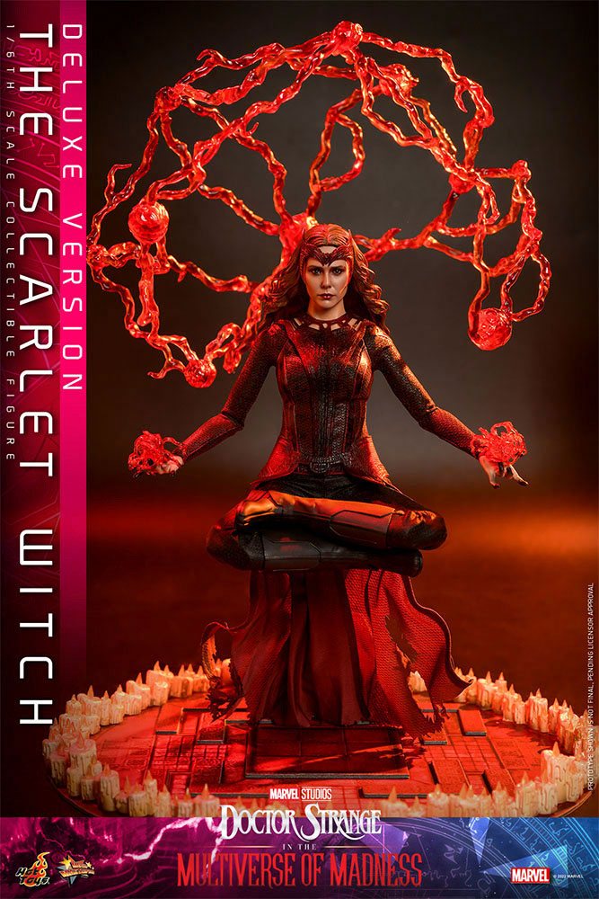 Hot Toys Doctor Strange in the Multiverse of Madness Scarlet Witch Deluxe 1/6th Scale Figure, Infinity Collectables , Uncategorized