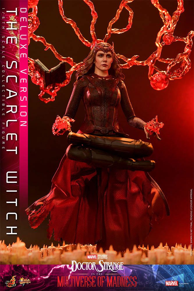 Hot Toys Doctor Strange in the Multiverse of Madness Scarlet Witch Deluxe 1/6th Scale Figure, Infinity Collectables , Uncategorized