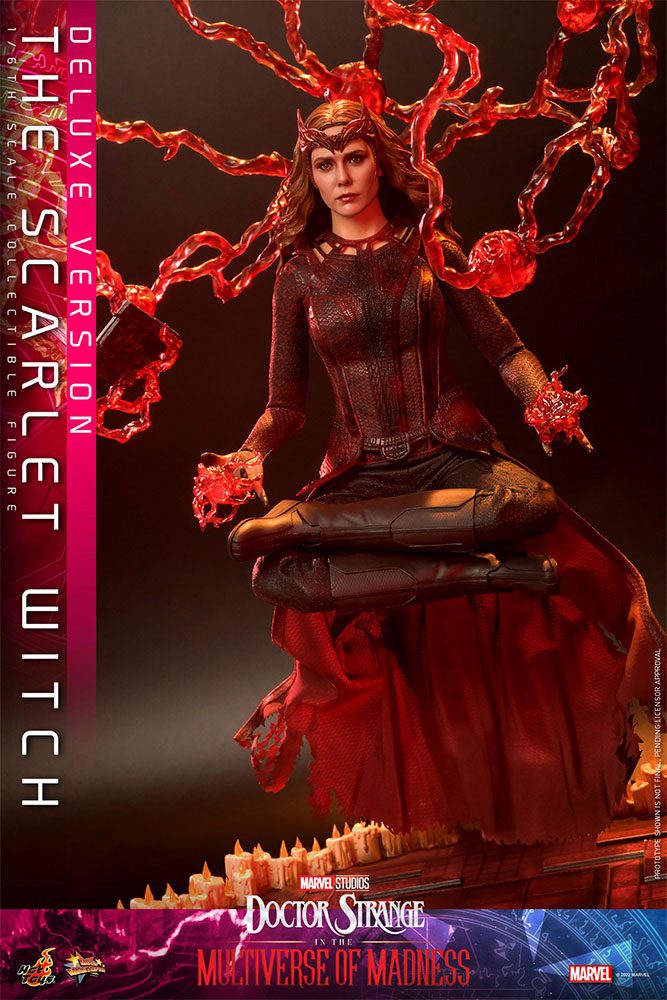 Hot Toys Doctor Strange in the Multiverse of Madness Scarlet Witch Deluxe 1/6th Scale Figure, Infinity Collectables , Uncategorized