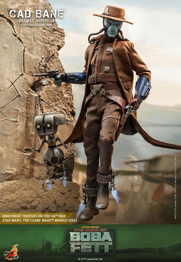 Hot Toys Star Wars 1/6 Scale The Book of Boba Fett Action Figure - Cad Bane (Deluxe Version), Infinity Collectables