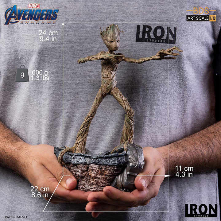 Iron Studios 1/10 Art Scale Statue Avengers Endgame Groot *Exclusive