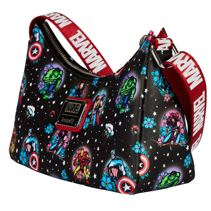 Loungefly Marvel Avengers Tattoo Shoulder Bag