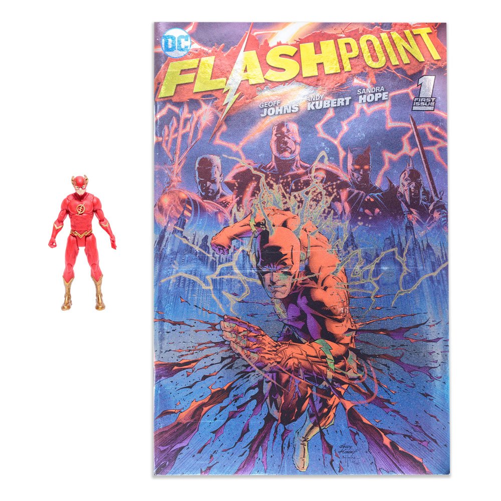 DC Direct Page Punchers Action Figure The Flash (Flashpoint) Metallic Cover Variant (SDCC)
