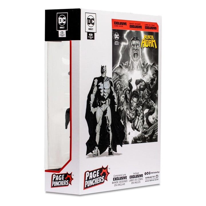 McFarlane DC Direct Black Adam Batman Line Art Variant 7 Inch Action Figure with Comic SDCC Variant, Infinity Collectables