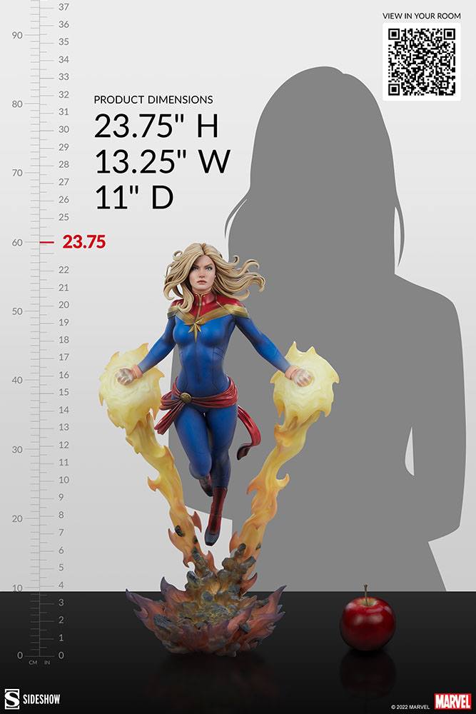 Sideshow Marvel Premium Format Statue Captain Marvel 60 cm, Infinity Collectables , Uncategorized
