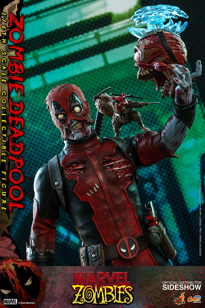 Hot Toys Marvel Zombies Comic Masterpiece 1/6 Zombie Deadpool Action Figure, Infinity Collectables