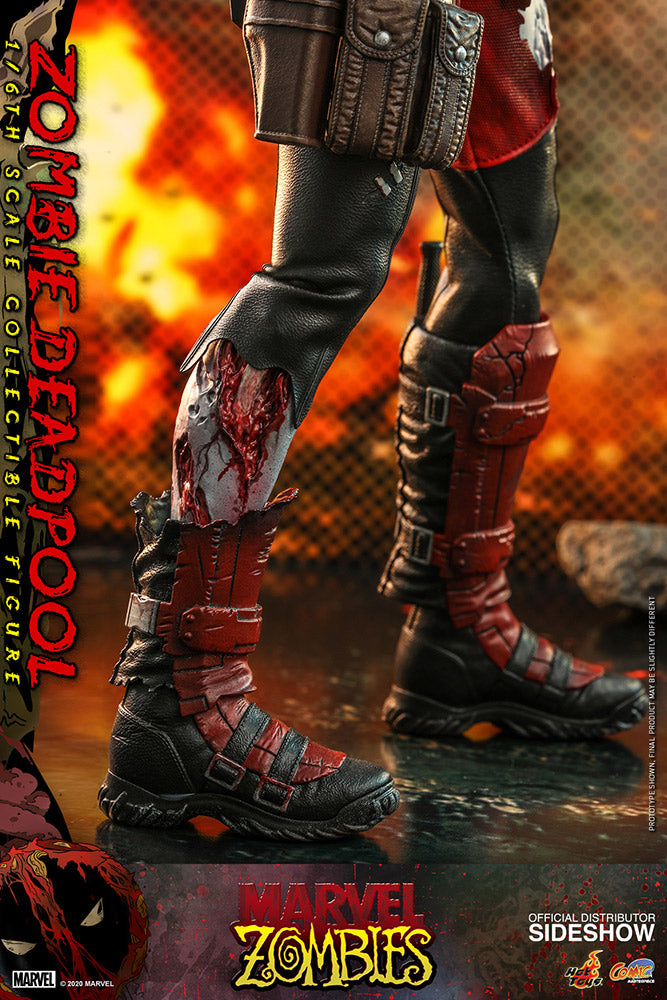 Hot Toys Marvel Zombies Comic Masterpiece 1/6 Zombie Deadpool Action Figure, Infinity Collectables