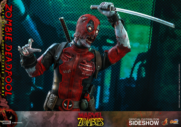 Hot Toys Marvel Zombies Comic Masterpiece 1/6 Zombie Deadpool Action Figure, Infinity Collectables