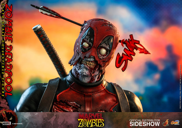 Hot Toys Marvel Zombies Comic Masterpiece 1/6 Zombie Deadpool Action Figure, Infinity Collectables