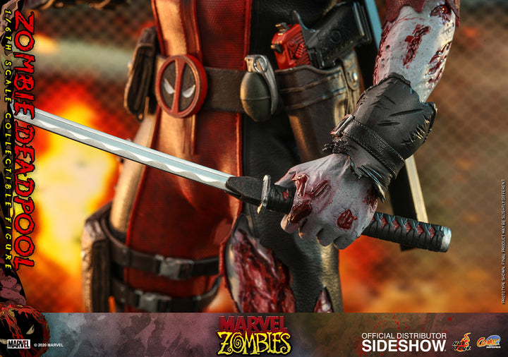 Hot Toys Marvel Zombies Comic Masterpiece 1/6 Zombie Deadpool Action Figure, Infinity Collectables