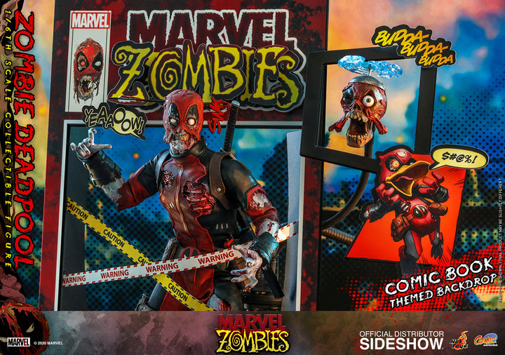 Hot Toys Marvel Zombies Comic Masterpiece 1/6 Zombie Deadpool Action Figure, Infinity Collectables