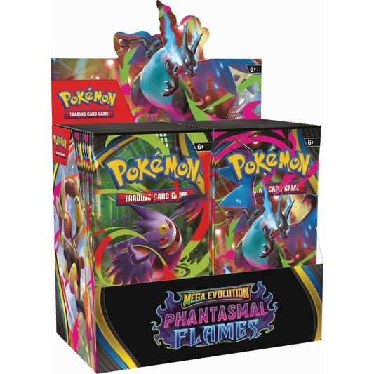 Pokémon TCG Mega Evolution Phantasmal Flames Booster Display