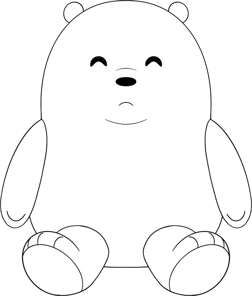Youtooz Ice Bear We Bare Bears Plush 9 Inch