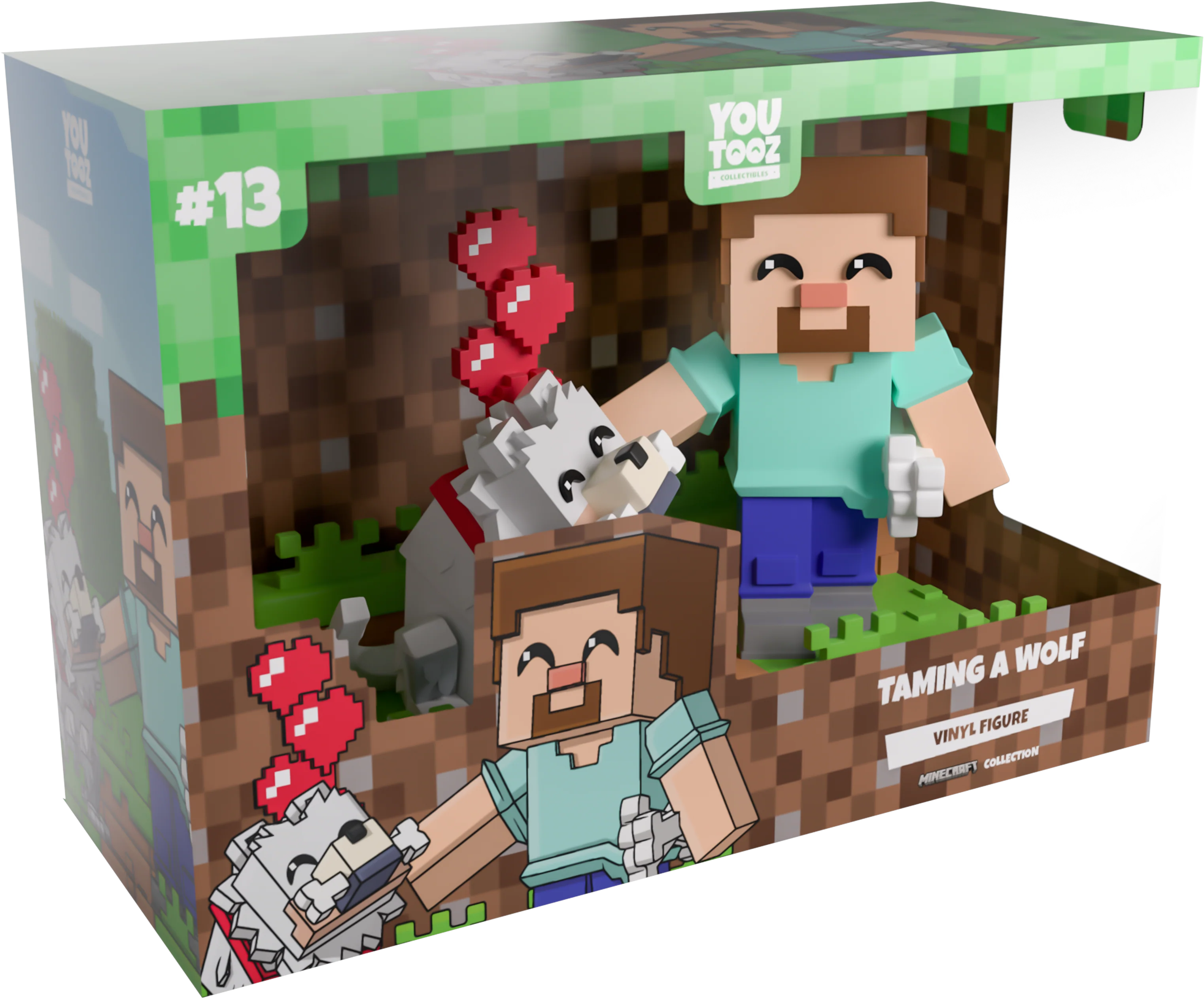 Youtooz Minecraft Taming a Wolf Vinyl Figure