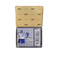 Bialetti X Dolce&Gabbana Blue Mediterranean Gift Set (3 cup Moka and Stirrer set), close-up detail