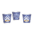 Bialetti X Dolce&Gabbana Blue Mediterranean Gift Set (6 cup Moka and Stirrer set), in display