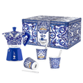 Bialetti X Dolce&Gabbana Blue Mediterranean Gift Set (6 cup Moka and Stirrer set), alternate view
