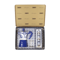Bialetti X Dolce&Gabbana Blue Mediterranean Gift Set (6 cup Moka and Stirrer set), close-up detail