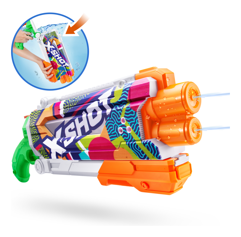 XSHOT Water Fast-Fill Skins Pump Action Assorted - Image