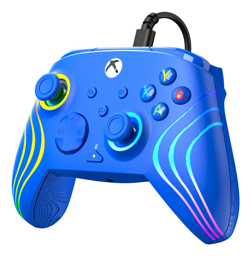 Turtle Beach Afterglow Wave Wired RGB Controller Blue for Xbox Series X packaging view