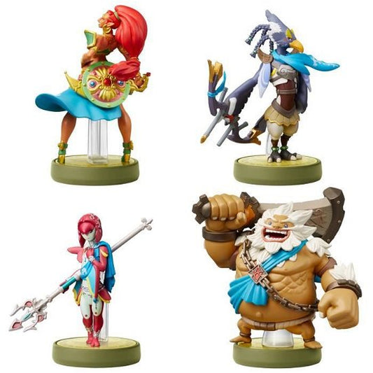 Nintendo Amiibo Character 4 Pack Urbosa, Revali, Mipha & Daruk (Breath Of The Wild Collection)