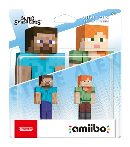 Nintendo Amiibo Character 2 Pack - Minecraft Steve & Alex (Super Smash Bros. Collection)