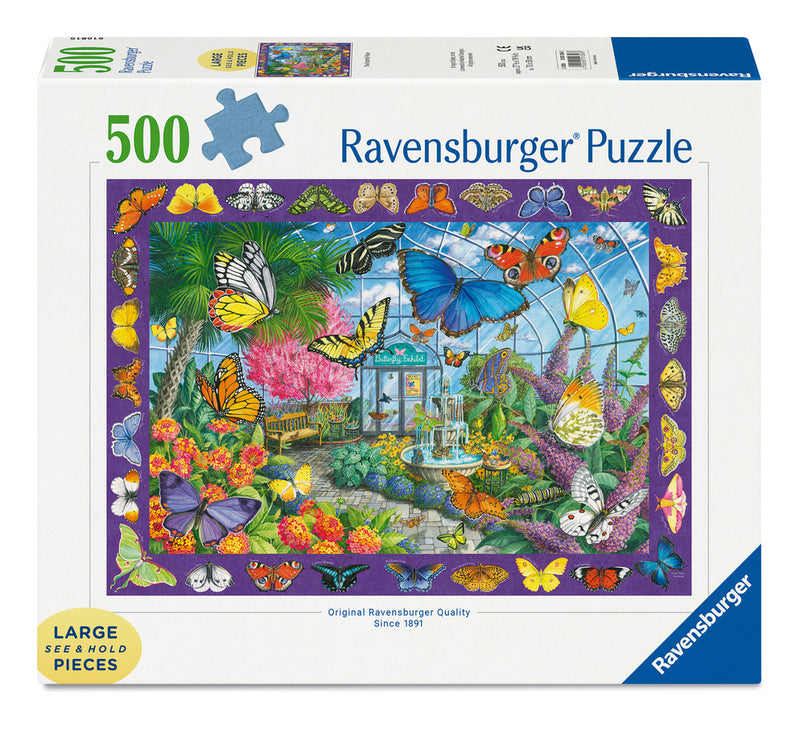 Butterfly Place 500 Piece Large Format Jigsaw Puzzle